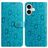 Mobigear Flowers iPhone 17 Capa livro Carteira - Azul