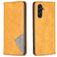 Mobigear Rhombus Slim Samsung Galaxy A35 Funda tipo libro - Coñac