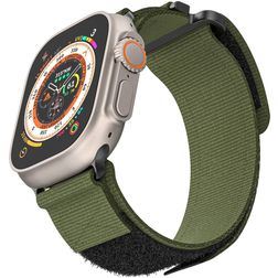 Mobigear Outdoor Nylon Apple Watch Strap Velcro closure - 42/41/40/38 mm - Army Green