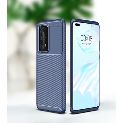 Mobigear Racing Huawei P40 Pro Plus Flexibilní TPU Zadní kryt - Modrá
