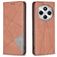 Mobigear Rhombus Slim Xiaomi Redmi 14C Wallet case - Brown