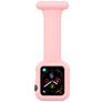 Mobigear Clip Case Correa Estilo enfermera Imperdible para Apple Watch - 46/45/44 mm - Rosa