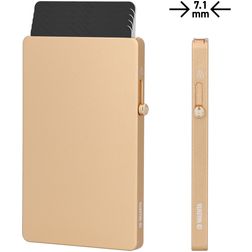 Valenta Cardprotector Porta-cartões Alumínio - 5 cartões - Compatível com MagSafe - Dourado