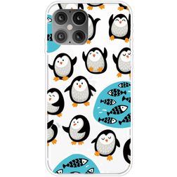 Mobigear Design iPhone 12 Pro Max Joustava TPU Suojakuori - Penguin