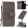 Mobigear Sunflower Samsung Galaxy S20 Capa livro Carteira - Cinzento