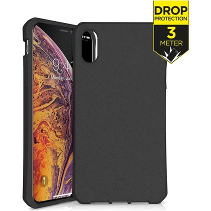 ITSKINS FeroniaBio iPhone XS Max Funda Plástico rígido Carcasa Antigolpes - Negro