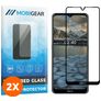 Mobigear Premium Nokia 2.4 Vidro temperado Película de ecrã - Compatível com capas - Preto (Pack de 2)