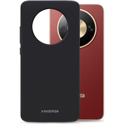 Mobilize Rubber Gelly HONOR Magic 8 Lite Elastyczne TPU Etui plecki - Czarny