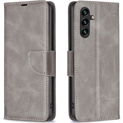 Mobigear Excellent Samsung Galaxy A55 Funda tipo libro Cartera - Gris
