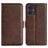 Mobigear Slim Magnet Motorola Moto G54 Wallet case - Brown