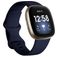 Mobigear Sport Dual Silikone Fitbit Versa 3 Urrem Stiftlukning - Mørkeblå