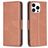 Mobigear Excellent iPhone 15 Pro Funda tipo libro Cartera - Marrón