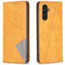 Mobigear Rhombus Slim Samsung Galaxy A56 Cover a libro - Cognac