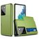 Mobigear Card Samsung Galaxy S21 Ultra Hardcase Back cover Antiurto con portacarte - Verde