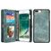 CaseMe 008 iPhone 8 Plus Cover Aftageligt 2-i-1-pungetui med Seddelrum - Grøn
