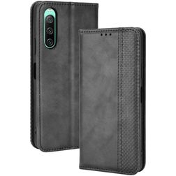 Mobigear Sensation Sony Xperia 10 IV Cover a libro portafoglio - Nero