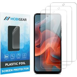 Mobigear Motorola Moto G34 Screen Protector Film - Case Friendly (3-Pack)
