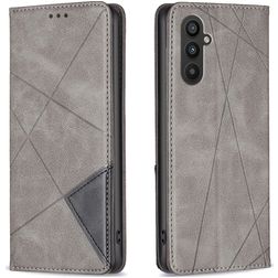 Mobigear Rhombus Slim Samsung Galaxy A24 Wallet case - Grey