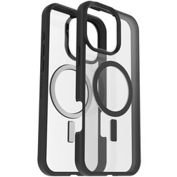 OtterBox React iPhone 16 Pro Max MagSafe Fodral Hårdplast Skal Stötsäkert - Transparent / Svart