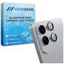 Mobigear Single Samsung Galaxy S25 Edge Tempered Glass Camera Lens Protector - Case Friendly - Silver