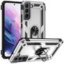 Mobigear Armor Ring Samsung Galaxy S22 Hard Case Back cover Shockproof with Ring Holder - Silver