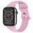 Mobigear Sport Dual Silikone Apple Watch Urrem Stiftlukning - 49/46/45/44 mm - Lavendel
