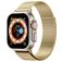 Mobigear Premium Loop Milanese Apple Watch Strap Magnetic closure - 49/46/45/44 mm - Gold
