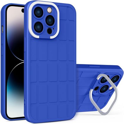 Mobigear Cube iPhone 14 Pro Max Hardcase Back cover con supporto - Blu