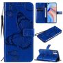 Mobigear Butterfly OPPO Reno 4 Funda tipo libro Cartera - Azul