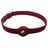 Mobigear Apple AirTag Fodral Flexibel Silikon Halsband - 23,5 - 47,5 cm - Vinröd
