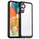 Mobigear Crystal Samsung Galaxy A54 Kova Suojakuori - Läpinäkyvä / Musta