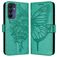Mobigear Butterfly Samsung Galaxy A16 Cover a libro portafoglio - Verde