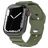 Mobigear Sport Armor Bracelete Silicone Fecho de pino e passador para Apple Watch - 42/41/40/38 mm - Olive