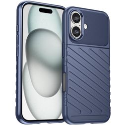 Mobigear Groove iPhone 16 Flexible TPU Back cover - Blue