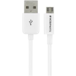 Mobiparts Cable USB-A a Micro USB 3 m - Blanco