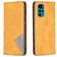 Mobigear Rhombus Slim Motorola Moto G200 5G Wallet case - Cognac