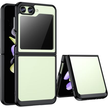 Mobigear Crystal Samsung Galaxy Z Flip 5 Hard Case Back cover - Clear / Black
