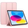 Mobigear Tri-Fold Gel iPad 11 (2025) TPU / Kunstlæder Pungetui - Lyserød