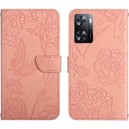 Mobigear Butterfly Realme Narzo 50 5G Capa livro Carteira - Rosa