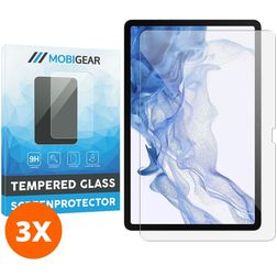 Mobigear Samsung Galaxy Tab S8 Tvrzené sklo Ochrana displeje - kompatibilní s pouzdry (3 ks)