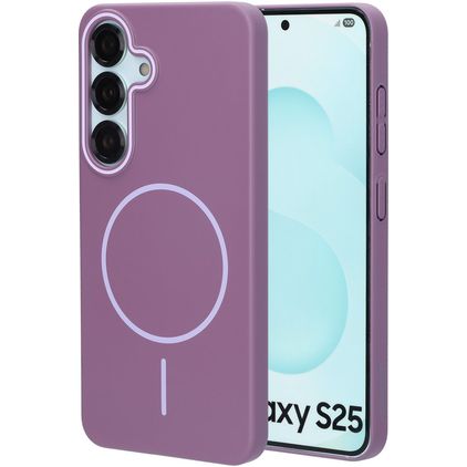 Mobiparts Slim Line Samsung Galaxy S25 MagSafe Funda Plástico rígido Carcasa - Imperial Purple