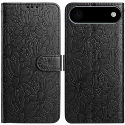 Mobigear Flowers iPhone Air Lompakkokotelo + Setelitasku - Musta
