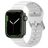 Mobigear Bumpy Silicone Apple Watch Cinturino Fibbia ad ardiglione - 42/41/40/38 mm - Bianco