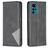 Mobigear Rhombus Slim Motorola Moto G22 Plånboksfodral - Svart