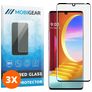 Mobigear Curved LG Velvet Cristal templado Protector de pantalla - Compatible con fundas - Negro (pack de 3)