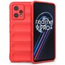 Mobigear Bumpy Realme 9 Pro Plus TPU flessibile Back cover - Rosso
