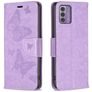 Mobigear Butterfly Nokia G42 Funda tipo libro Cartera - Morado