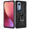 Mobigear Armor Ring Xiaomi 12 Funda Plástico rígido Carcasa Antigolpes con anillo - Negro