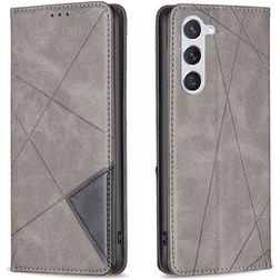 Mobigear Rhombus Slim Samsung Galaxy S25 Plånboksfodral - Grå