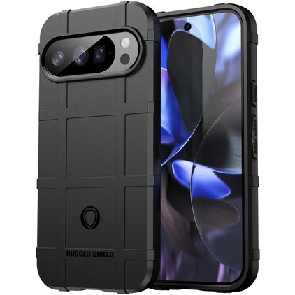 Mobigear Rugged Shield Google Pixel 10 Pro Flexibilní TPU Zadní kryt odolný proti nárazům - Černá